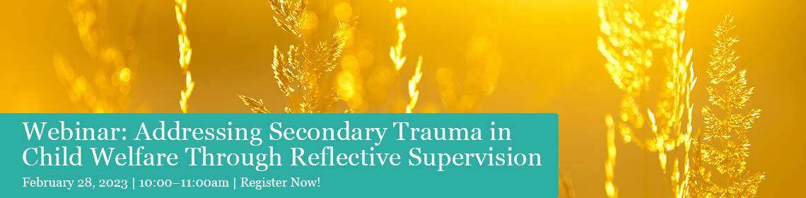 Webinar: Addressing Secondary Trauma in Child Welfare Through Reflective Supervision